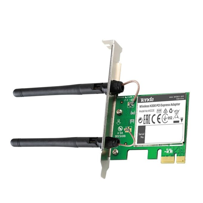 CARTE RESEAU SANS FIL TENDA N300 PCI EXPRESS ADAPTER W322E 300MBPS – Qabes  COM